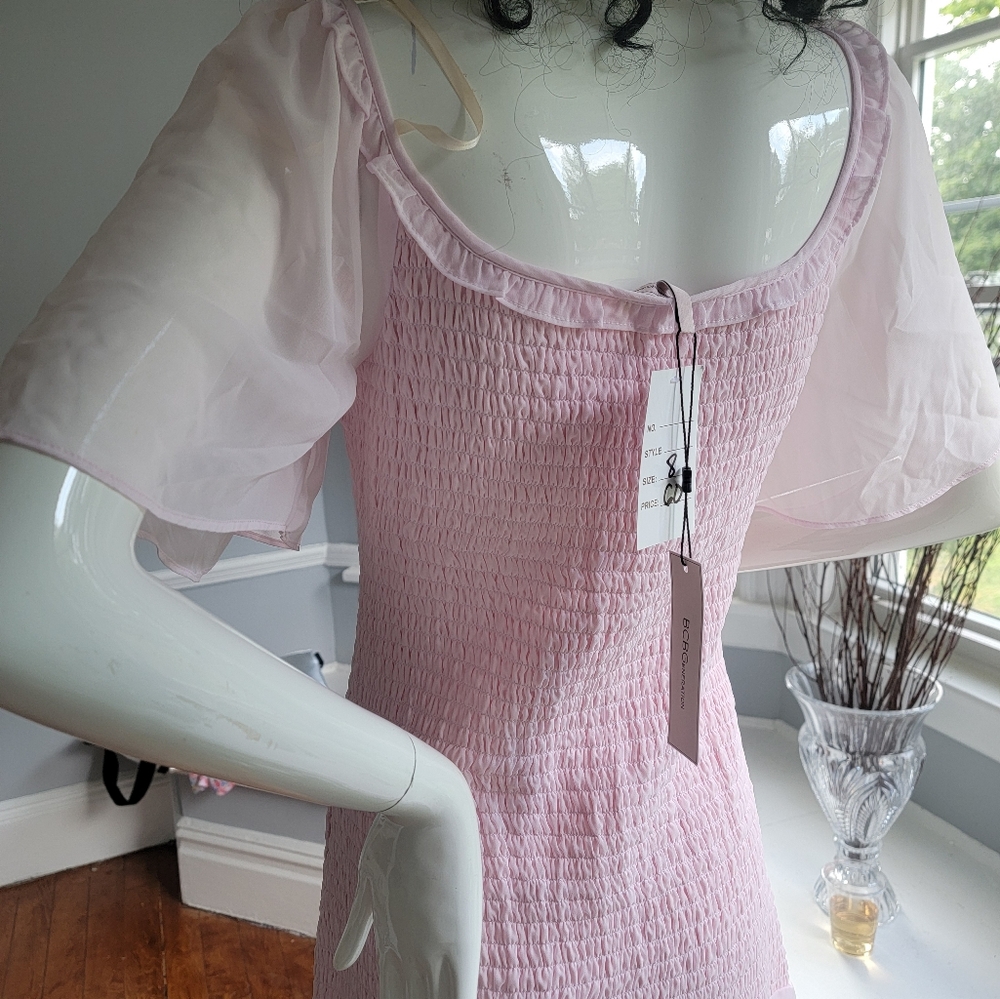 New! Pink Ruffle Dress - Picture 4 of 10